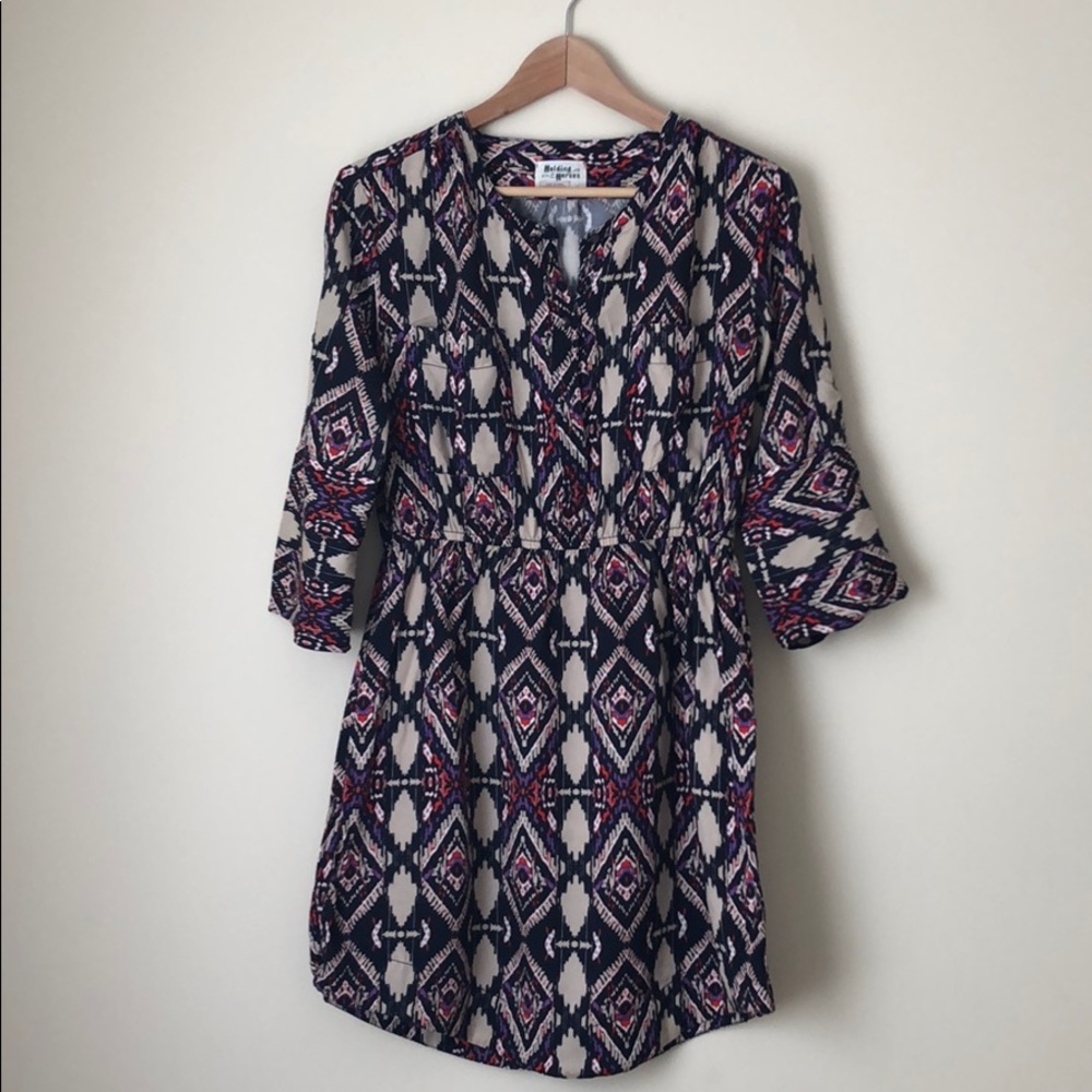 Anthropologie pattern dress.